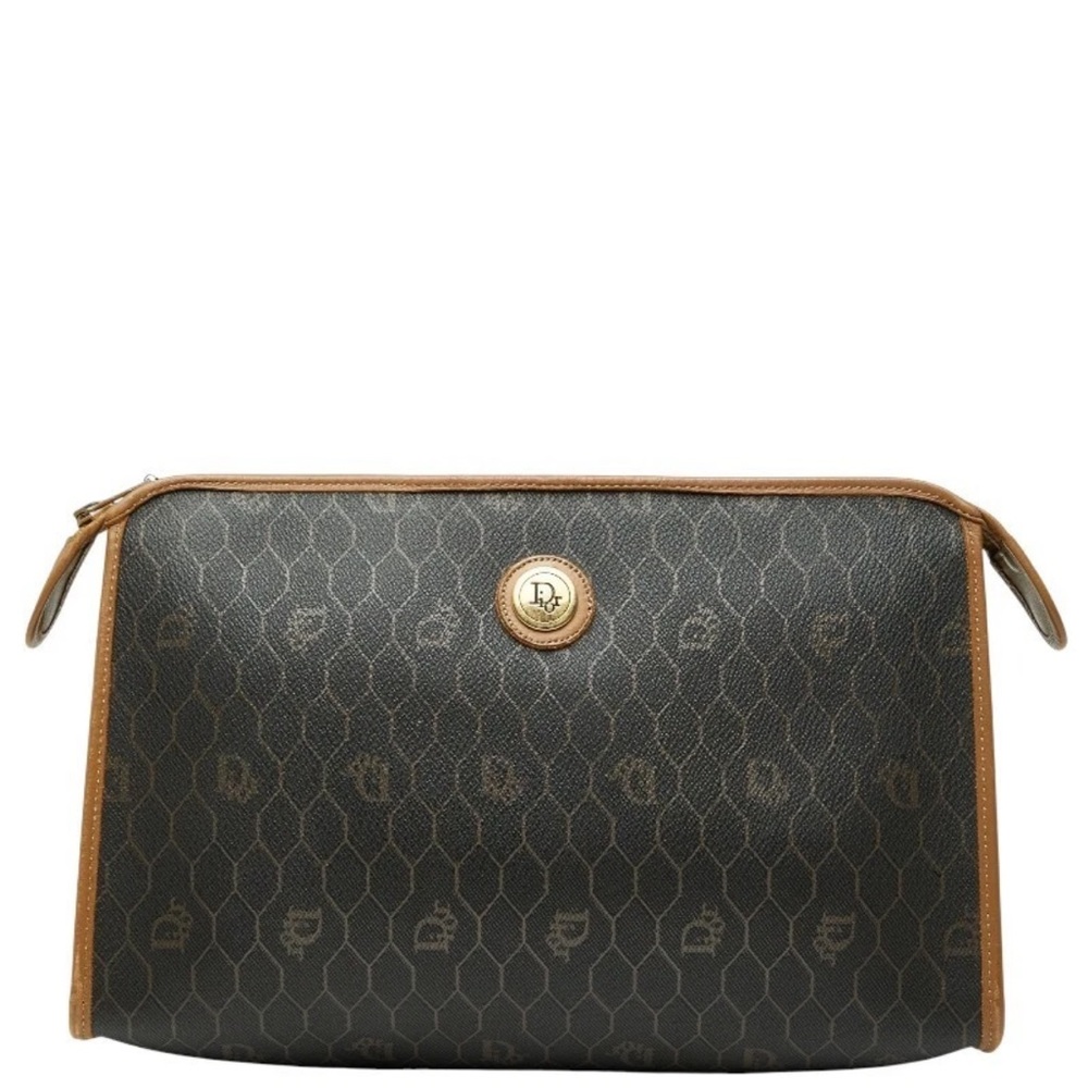 Dior Black and Brown Cosmetic Bag